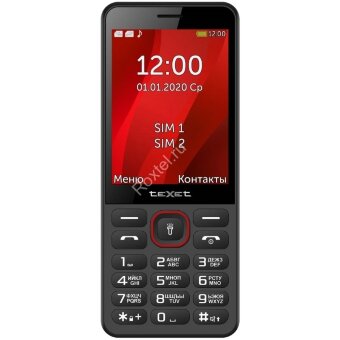 Texet TM-309 black/red уценённый